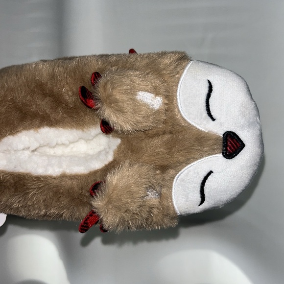 {Boscov’s} Reindeer Slipper Socks with non-slip grippers - New with Tags, Gift - Picture 2 of 6